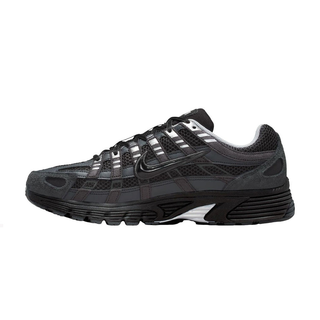 Nike P-6000 Suede Anthracite Black Chrome Metallic Silver